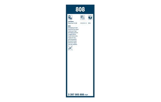Pack économique de balais d'essuie-glace Bosch 808 + H451, Image 4