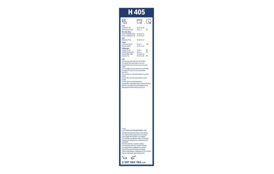 Pack économique de balais d'essuie-glace Bosch A096S + H405, Image 8