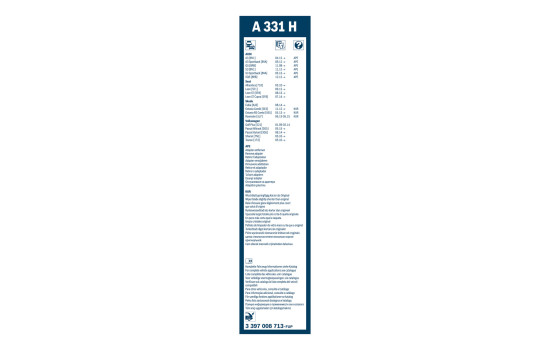 Pack économique de balais d'essuie-glace Bosch A102S + A331H, Image 4
