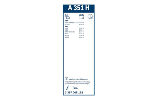 Pack économique de balais d'essuie-glace Bosch A297S + A351H, Image 26