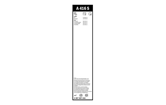 Pack économique de balais d'essuie-glace Bosch A416S + H304, Image 16