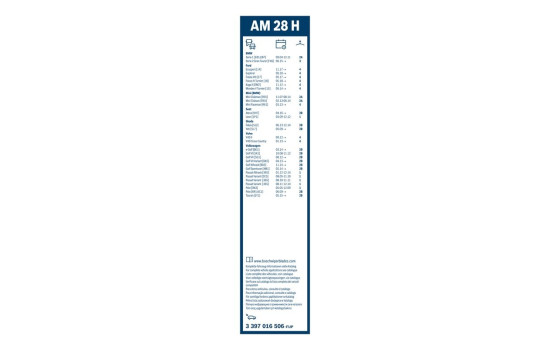 Pack économique de balais d'essuie-glace Bosch A557S + AM28H, Image 21