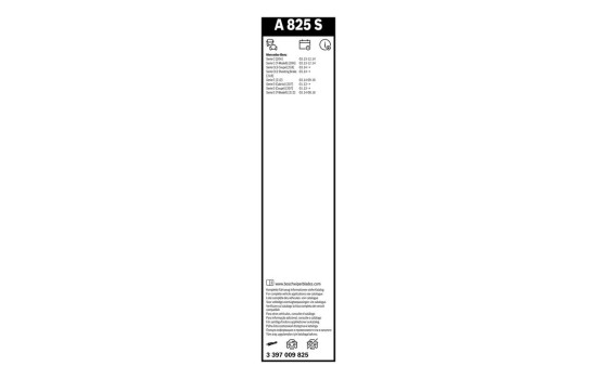Pack économique de balais d'essuie-glace Bosch A825S + AM33H, Image 15