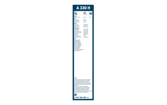Pack économique de balais d'essuie-glace Bosch A942S + A330H, Image 4