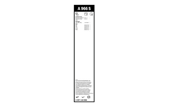Pack économique de balais d'essuie-glace Bosch A966S + 400U, Image 15
