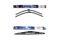 Pack économique de balais d'essuie-glace Bosch A966S + H400