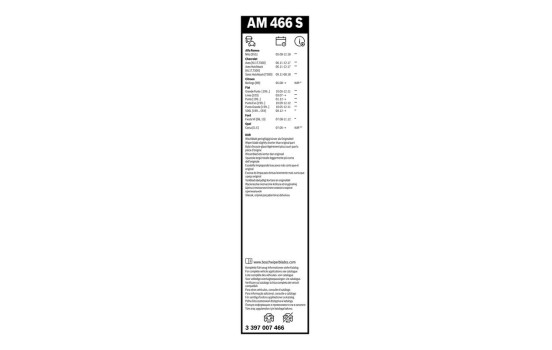 Pack économique de balais d'essuie-glace Bosch AM466S + H301, Image 25