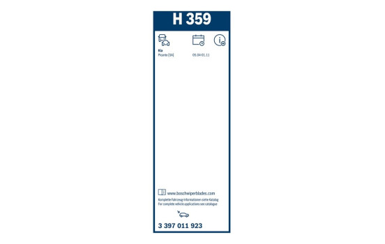 Pack économique de balais d'essuie-glace Bosch AR552S + H359, Image 26