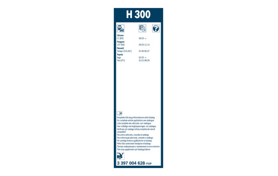 Pack économique de balais d'essuie-glace Bosch AR604S + H300, Image 4