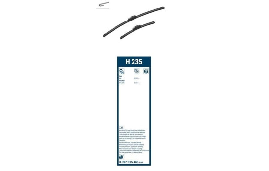 Pack économique de balais d'essuie-glace Bosch AR613S + H235