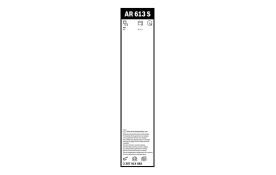 Pack économique de balais d'essuie-glace Bosch AR613S + H235, Image 11