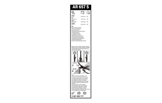 Pack économique de balais d'essuie-glace Bosch AR657S + H353, Image 26