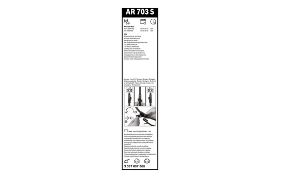 Pack économique de balais d'essuie-glace Bosch AR703S + H400, Image 27