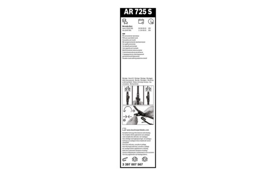 Pack économique de balais d'essuie-glace Bosch AR725S + H450, Image 25
