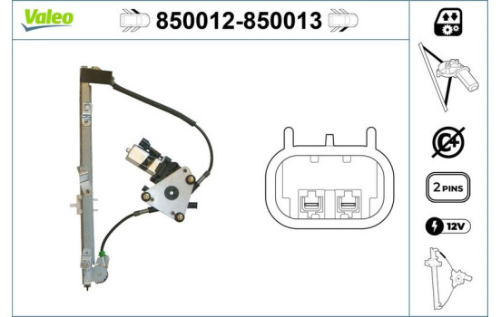 Lève-vitre 850013 Valeo, Image 2