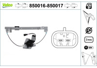 Lève-vitre 850016 Valeo