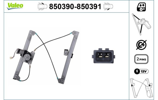 Lève-vitre 850390 Valeo, Image 2