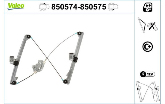 Lève-vitre 850574 Valeo, Image 2