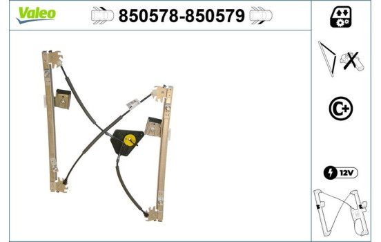 Lève-vitre 850579 Valeo, Image 2