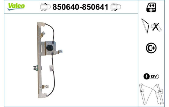 Lève-vitre 850641 Valeo, Image 2