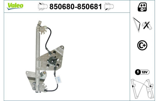 Lève-vitre 850681 Valeo, Image 2