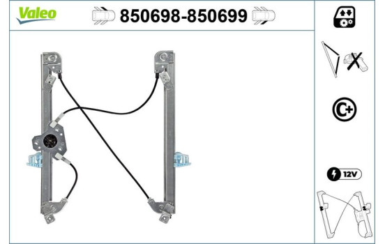 Lève-vitre 850698 Valeo, Image 2