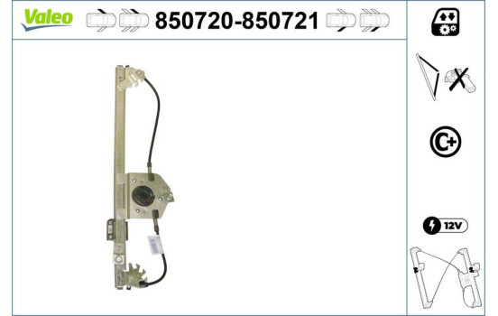 Lève-vitre 850720 Valeo, Image 2