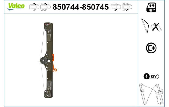 Lève-vitre 850744 Valeo, Image 2