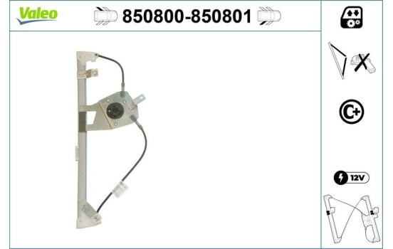 Lève-vitre 850801 Valeo, Image 2