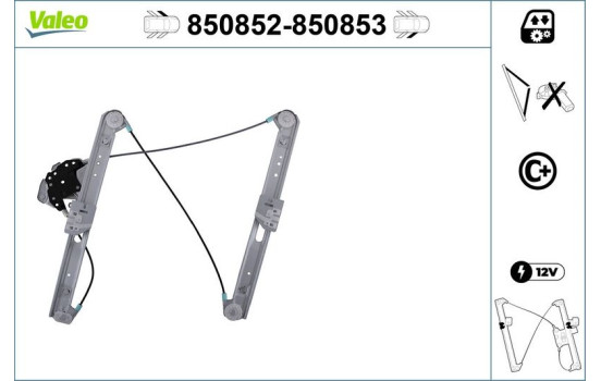 Lève-vitre 850853 Valeo, Image 2