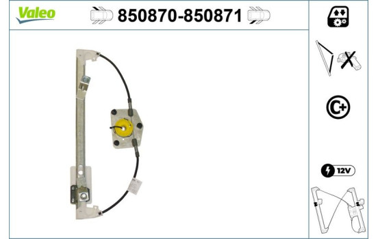 Lève-vitre 850871 Valeo, Image 2