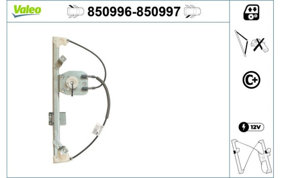 Lève-vitre 850996 Valeo, Image 2