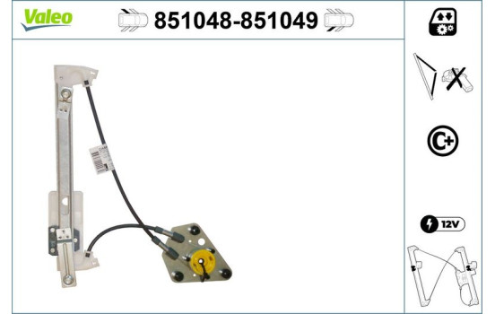 Lève-vitre 851048 Valeo, Image 2