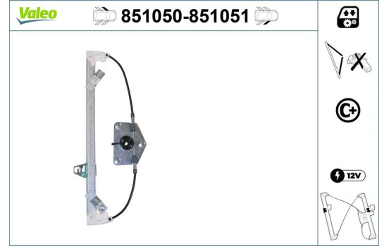 Lève-vitre 851050 Valeo, Image 2