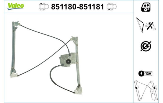 Lève-vitre 851181 Valeo, Image 2