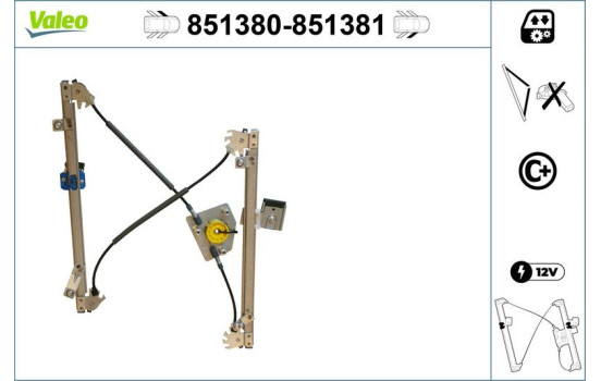 Lève-vitre 851380 Valeo, Image 2