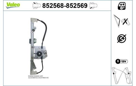 Mécanisme de lève-vitre 852569 Valeo, Image 2