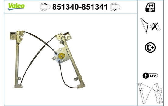 Régulateur de fenêtre 851340 Valeo, Image 2