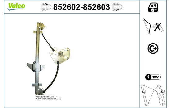 Régulateur de fenêtre 852603 Valeo, Image 2