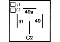 Centrale clignotante 4DM 003 360-021 Hella