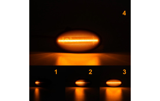 Clignotants latéraux à LED compatibles avec divers modèles Suzuki/Opel/Fiat - Couleur fumée - Dynam inclus, Image 5