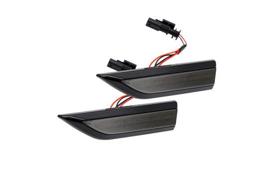Clignotants latéraux à LED compatibles avec Volkswagen Caddy IV 2015-2020 - Teinte fumée - avec D, Image 3