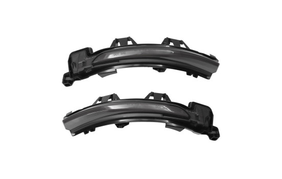Ensemble de clignotants LED pour rétroviseurs latéraux AutoStyle pour Volvo, divers modèles 2016- - Gris fumé