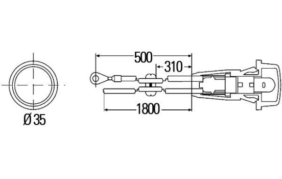Feu clignotant supplémentaire 2BM 003 563-111 Hella, Image 2
