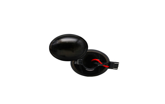 Jeu de clignotants latéraux à LED adaptés à différents modèles Alfa/Fiat/Ford/Lancia - Gris fumé - incl.