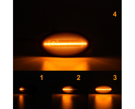 Jeu de clignotants latéraux à LED - convient pour Suzuki/Opel/Fiat Divers - Fumé - y compris Dynamic Running Li, Image 5