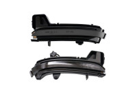 Jeu de clignotants LED pour rétroviseurs latéraux - convient pour Skoda Karoq 2017- & Kodiaq 2017- - Fumée - y co