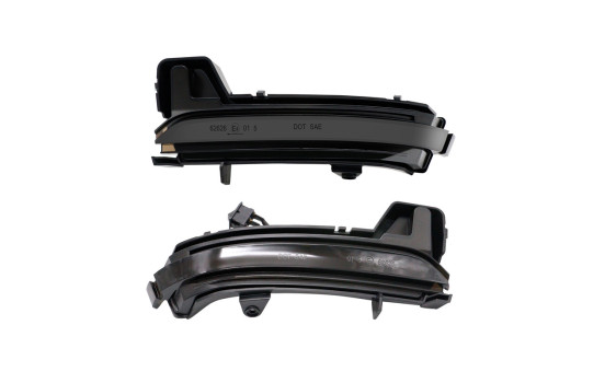 Jeu de clignotants LED pour rétroviseurs latéraux - convient pour Skoda Karoq 2017- & Kodiaq 2017- - Fumée - y co