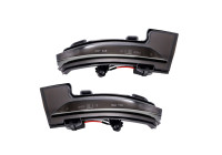 Jeu de clignotants LED pour rétroviseurs latéraux - convient pour Skoda Octavia III 2013-2020 et Volkswagen T-Roc 2017