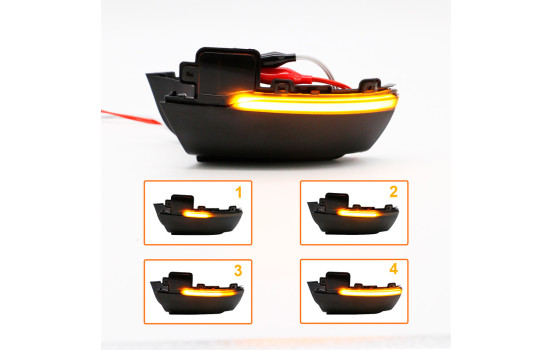 Jeu de clignotants LED pour rétroviseurs latéraux - convient pour Volkswagen Polo 6R/6C 2009-2017 / Up ! Lifting 2017, Image 6